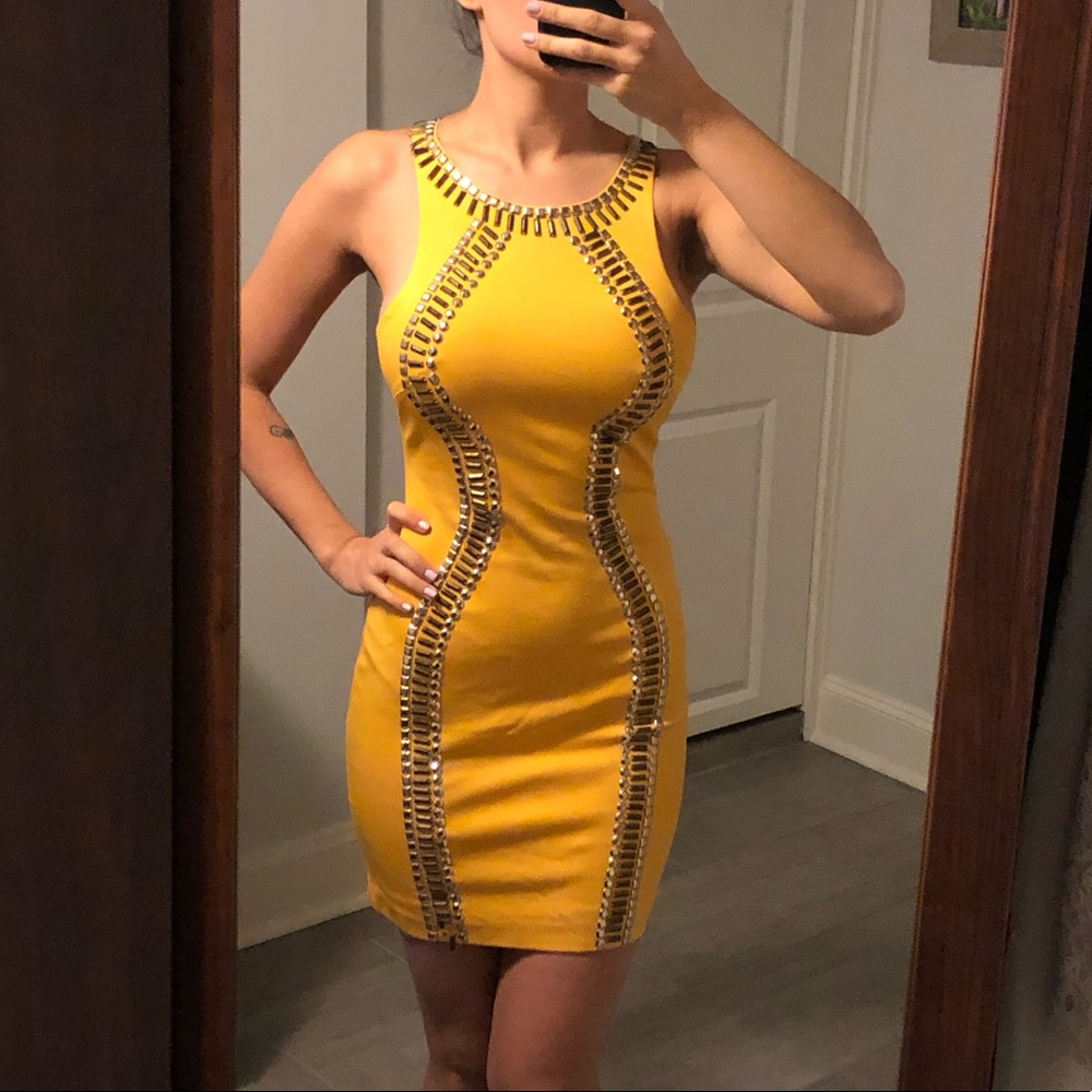 Yellow Bebe Dress